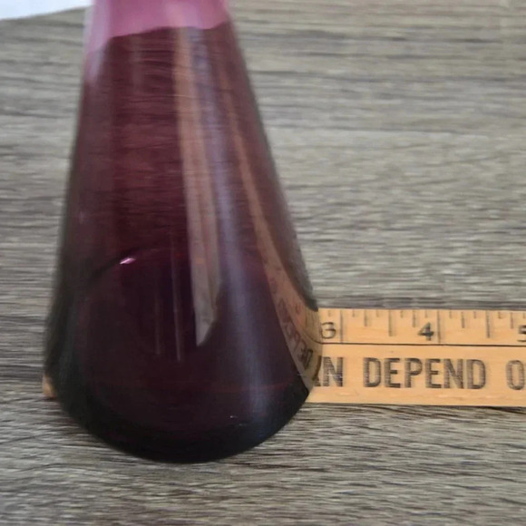 Amethyst  Glass Vase - Picture 4 of 4